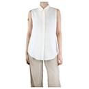Cream silk sleeveless shirt - size M - Theory
