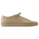 Original Achilles Low Sneakers - COMMON PROJECTS - Leather - Coffee - Autre Marque