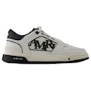 Klassische Low Sneakers - Amiri - Leder - Weiß/Schwarze Farbe