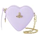 Moire Heart Wristlet Bag - Vivienne Westwood - Synthetic - Purple