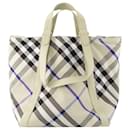 Medium Shopper Bag - Burberry - Synthetic - Neutral