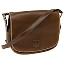 CELINE Shoulder Bag Leather Brown Auth 68342 - Céline