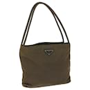 PRADA Shoulder Bag Nylon Brown Auth 68188 - Prada