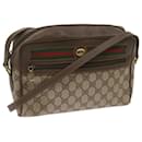 GUCCI GG Supreme Web Sherry Line Shoulder Bag PVC Red Beige Green Auth ep3576 - Gucci