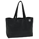 LOEWE Anagram East West Shopper Tote Bag Leather Black Auth bs12487 - Loewe