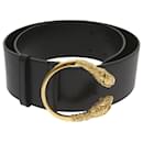 GUCCI Belt Leather 37"" Black Auth bs12276 - Gucci