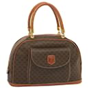 CELINE Macadam Canvas Hand Bag PVC Brown Auth 67773 - Céline