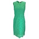 Emilio Pucci Green Sleeveless Leaf Lace Dress - Autre Marque