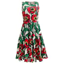 La linedJ Red Multi Floral Sleeveless Big Dress - Autre Marque