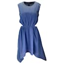 Leo Lin Blue Cut-Out Detail Sleeveless Denim Dress - Autre Marque
