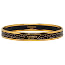 Gold Hermes Cloisonne Bangle Costume Bracelet - Hermès