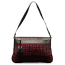 Red Givenchy Monogram Canvas Shoulder Bag