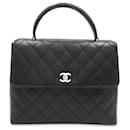 Black Chanel Caviar Top Handle Bag