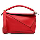 Cartable rouge Loewe Medium Puzzle Bag