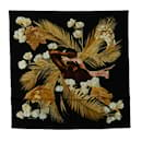 Black Hermes Turbans des Reines Silk Scarf Scarves - Hermès
