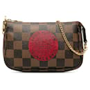 Brown Louis Vuitton Damier Ebene Trunks and Bags Mini Pochette Accessoires Shoulder Bag