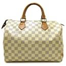Louis Vuitton Damier Azur Speedy beige 30 Boston Bag