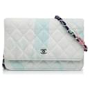 White Chanel Jungle Jeans Wallet on Chain Crossbody Bag