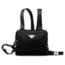 Black Prada Tessuto Montagna Harness Backpack