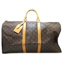 Brown Louis Vuitton Monogram Keepall Bandouliere 55 Travel bag
