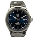 Silver Tag Heuer Automatic Stainless Steel Link Calibre 5 watch