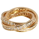 Anello con diamanti Cartier Trinity in 18K oro giallo 1.5 ctw
