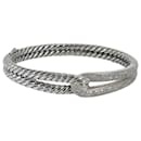 David Yurman Labyrinth Single Loop Diamond Bracelet in Sterling Silver 0.79 ctw