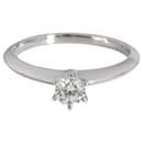 TIFFANY & CO. Solitaire Diamond Engagement Ring in Platinum G VS1 0.22 ctw - Tiffany & Co