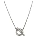 Ciondolo Hermès Finesse con diamanti in 18K oro bianco 0.46 ctw