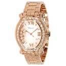 Chopard esporte feliz 275350-5004 relógio feminino 18kt rosa ouro