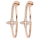 Louis Vuitton Idylle Blossom Hoop Earrings in 18k Rose Gold 0.61 ctw