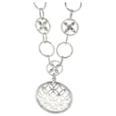 John Hardy Kawung Pierced Necklace in Sterling Silver with 50 mm Wide Pendant - Autre Marque