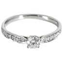 TIFFANY & CO. Bague de fiançailles diamant Harmony en platine G VS1 0.32 ctw - Tiffany & Co