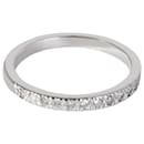 TIFFANY & CO. Neu 2.1 mm Halb-Eternity-Diamantring in Platin 0.16 ctw - Tiffany & Co