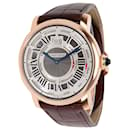 Cartier Rotonde Calendário Anual W1580001 relógio masculino 18kt rosa ouro