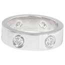 Cartier Love 6 anel de diamante em 18ouro branco kt 0.46 ctw