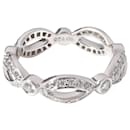 TIFFANY & CO. Banda di diamanti con nastro ad anello vintage in platino 5/8 ctw - Tiffany & Co