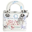Dior X Spencer Sweeney Limited Edition Multicolor Mini Lady Dior Bag