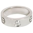 Cartier Love Diamond Ring em 950 Platina 09 ctw
