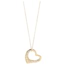 TIFFANY & CO. Elsa Peretti Diamond Open Heart Pendant in 18k yellow gold 1 ctw - Tiffany & Co