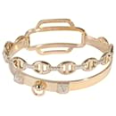 Hermès lined Tour Collier De Chien Diamond Bracelet in 18k yellow gold 0.79 ctw