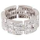 Anello di diamanti Cartier Maillon Panthere in 18in oro bianco 18 kt 1.37 ctw