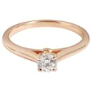 cartier 1895  Anello solitario con diamante dentro 18K Oro rosa D VVS1 0.25 ctw - Cartier