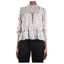 Blue floral blouse with embroidery - size FR 36 - Isabel Marant Etoile