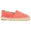 Chanel CC Espadrille Slip-Ons in Pink Suede