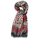 Temperley London Butterfly Spotted Scarf in Multicolor Silk