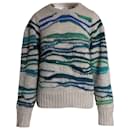 Isabel Marant Etoile Serena Abstract Pattern Chunky Sweater in Multicolor Wool