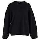 Totême Knit Sweater in Black Wool