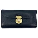 Louis Vuitton leather wallet Iris case purse wallet black monogram