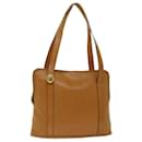 Christian Dior Shoulder Bag Leather Brown Auth hk1183